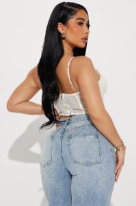 Sasha Lace Corset Top - Cream sold by Fashion Nova
