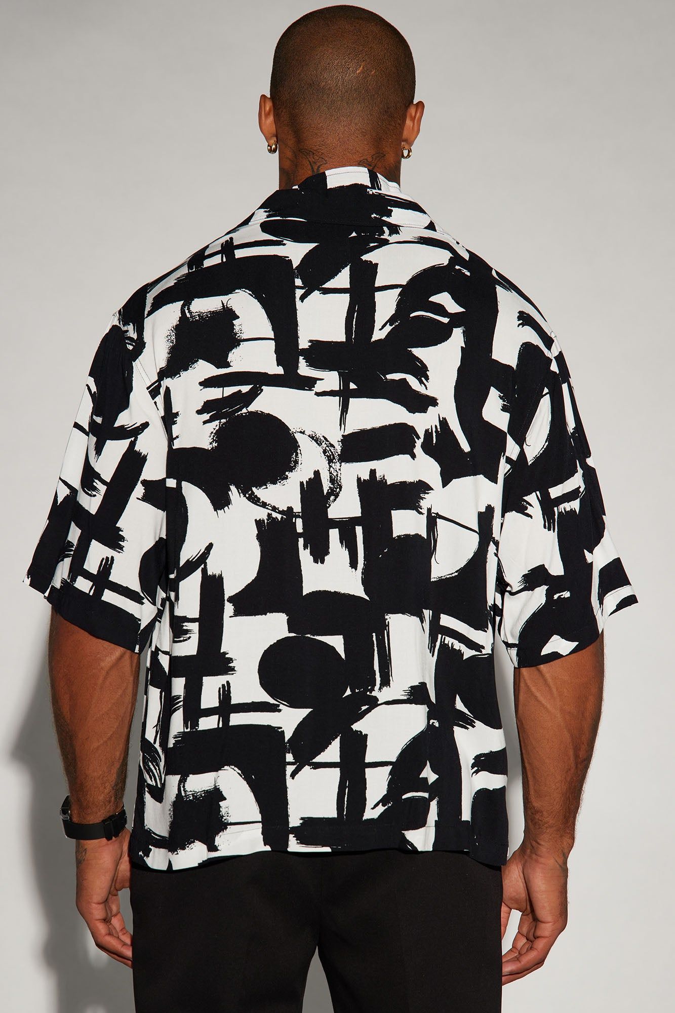 Perfect Strokes Button Up Shirt - Black/combo sold by Fashion Nova product image thumbnail 4