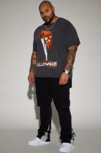 Halloween Movie Poster Short Sleeve Tee - Black sold by Fashion Nova