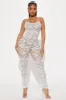 With Love Embellished Seamless Jumpsuit - Grey sold by Fashion Nova