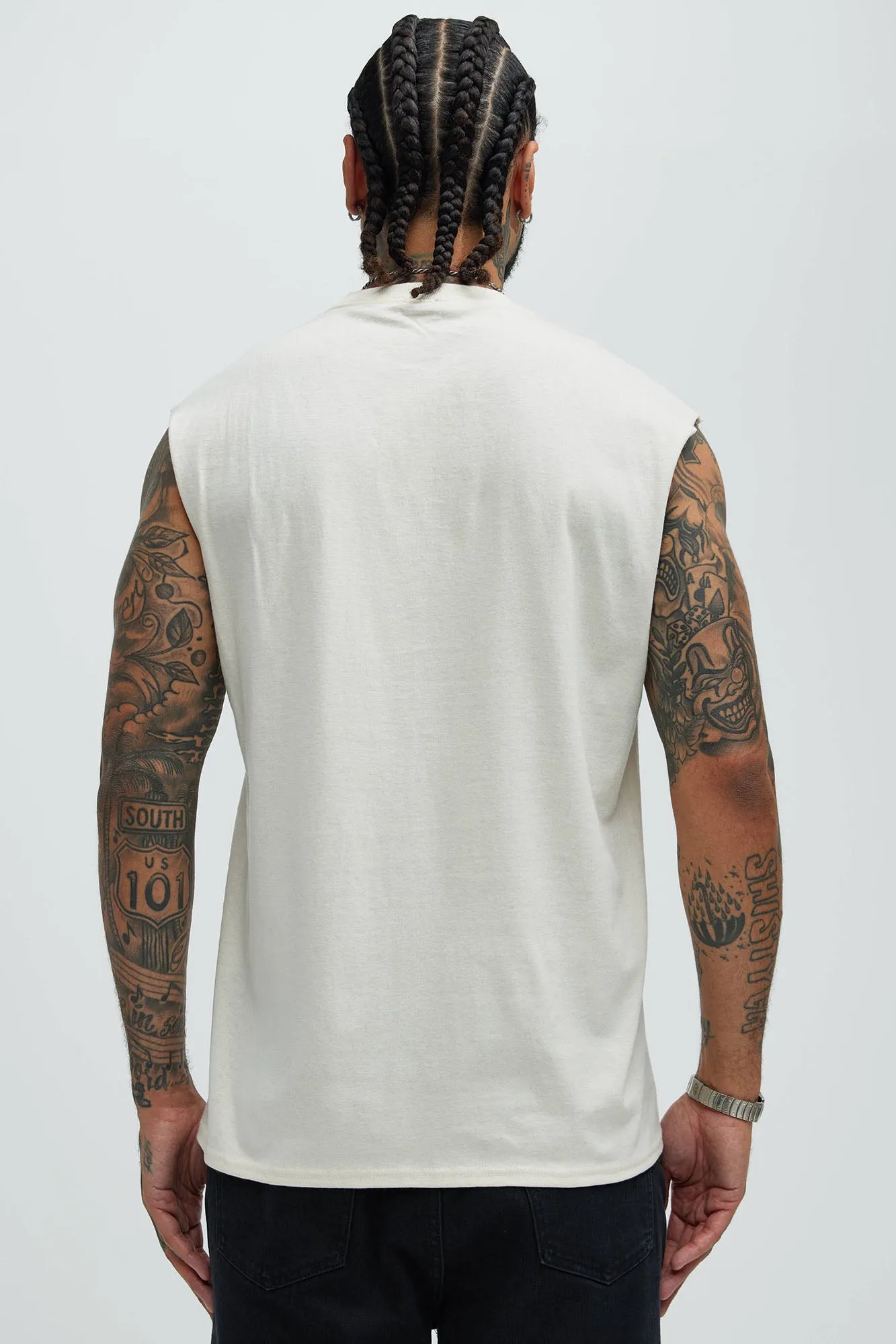 A Life Of Flora Sleeveless Tee - Tan sold by Fashion Nova product image thumbnail 3