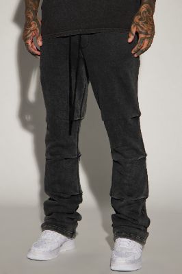 Hudson Skinny Flare Sweatpant - Black sold by Fashion Nova