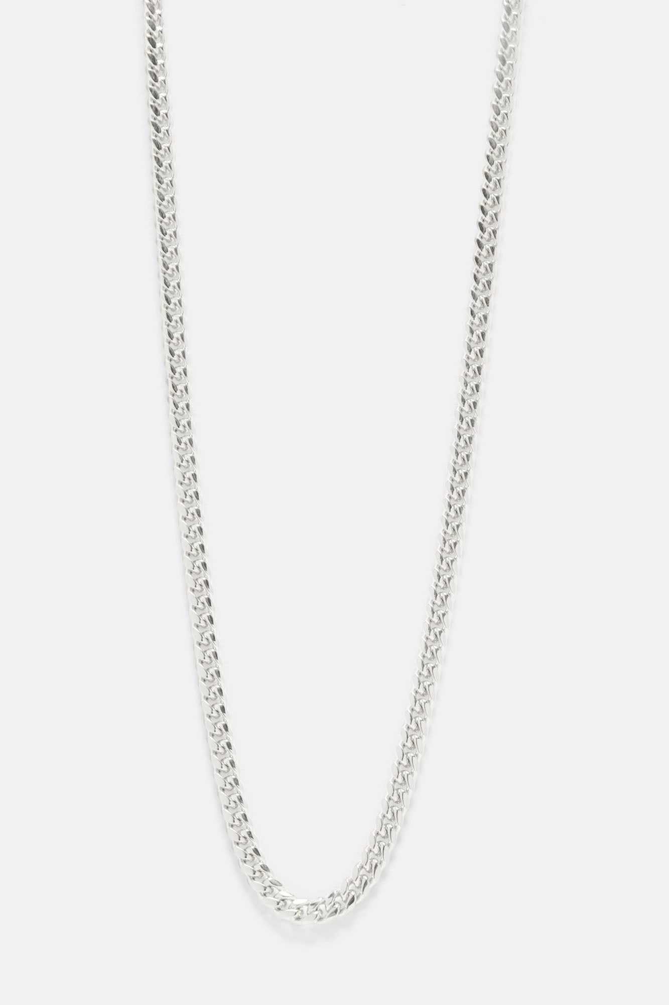 5mm Premium 18″ Cuban Chain Necklace - Silver sold by Fashion Nova product image thumbnail 3