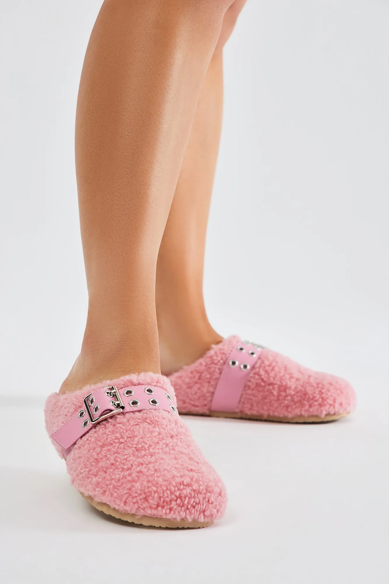 Villie Buckle Slippers - Pink sold by Fashion Nova product image thumbnail 3