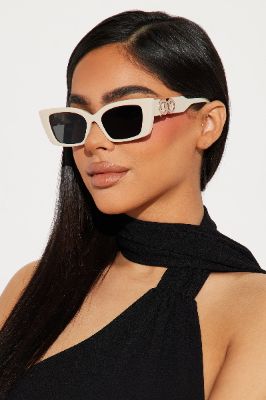 Always Looking Good Sunglasses - Nude made by Fashion Nova