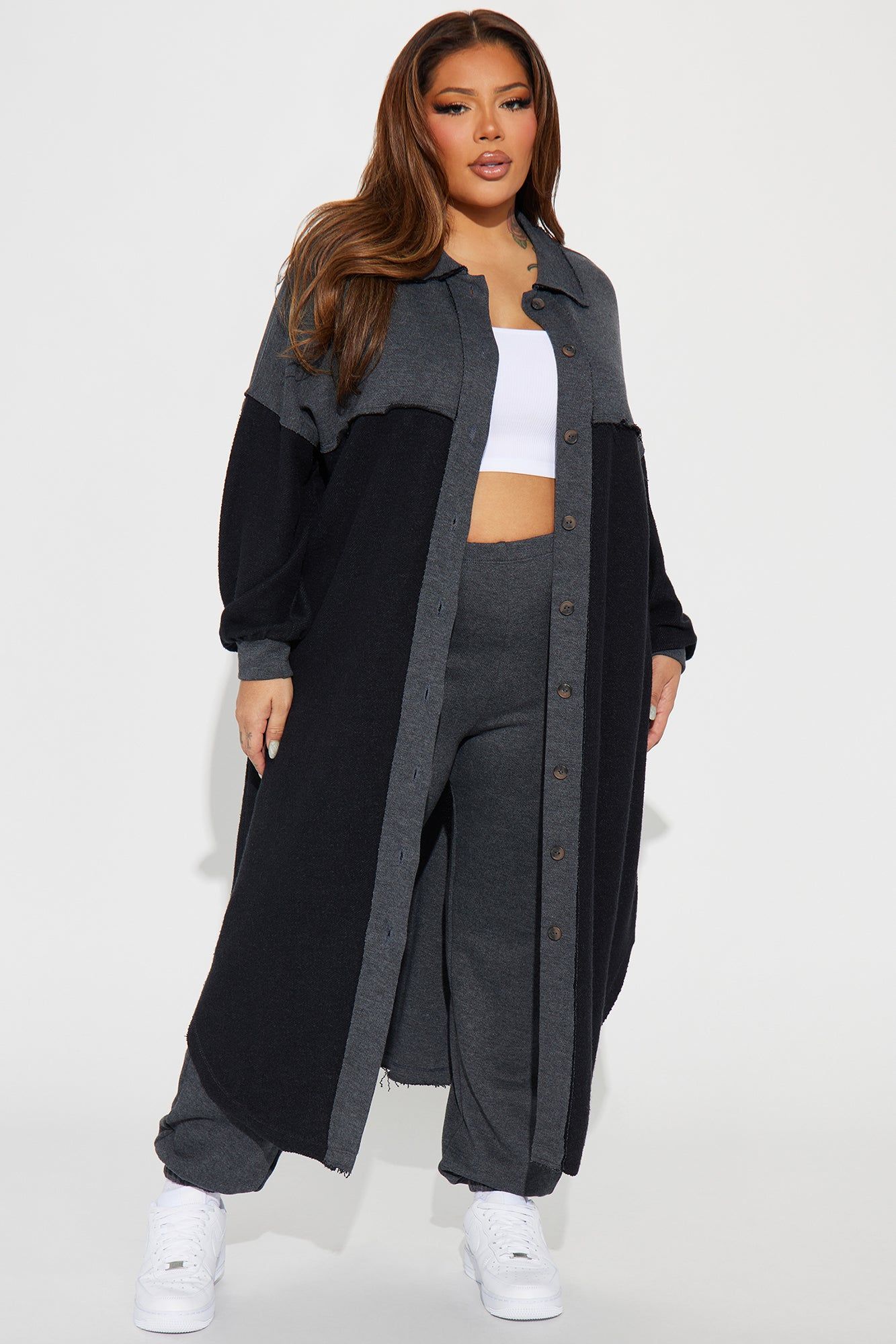 On The Down Low Jogger Set - Charcoal sold by Fashion Nova product image thumbnail 4