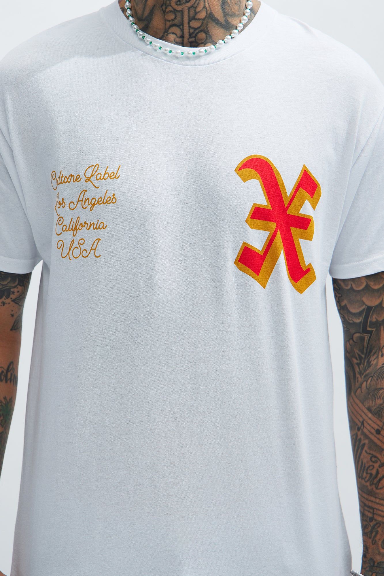 CXLTXRE COLLEGE Short Sleeve Tee - White sold by Fashion Nova product image thumbnail 3