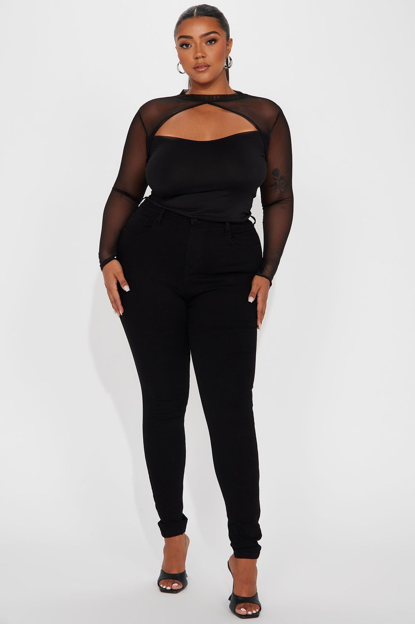 No Promises Mesh Top - Black sold by Fashion Nova product image thumbnail 5