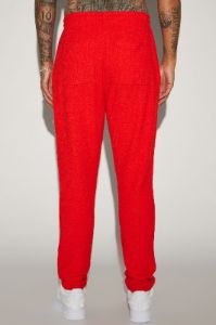 Dean Textured Slim Pants - Red sold by Fashion Nova