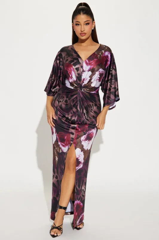 European Summer Maxi Dress - Purple/combo sold by Fashion Nova