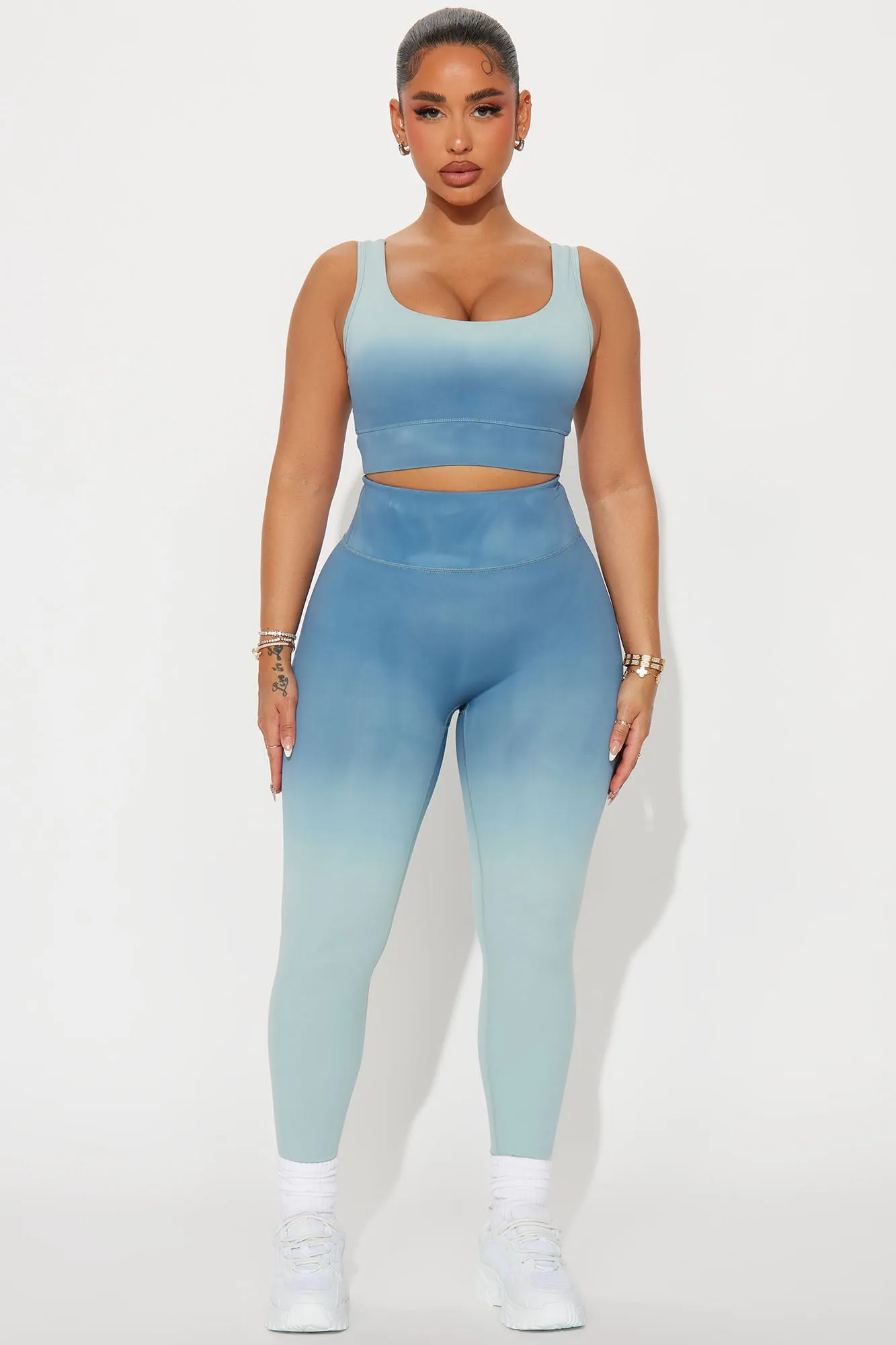 Summer Fit Ombre Active Set - Blue/combo sold by Fashion Nova