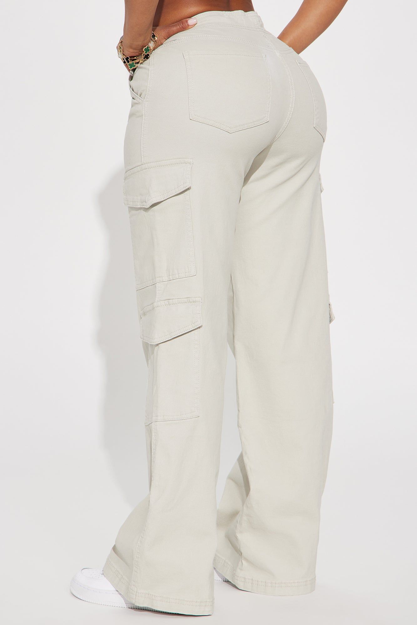 Natalia Wide Leg Cargo Pant - Stone sold by Fashion Nova product image thumbnail 3