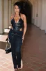 Staying Up All Night Lace Jumpsuit - Black sold by Fashion Nova