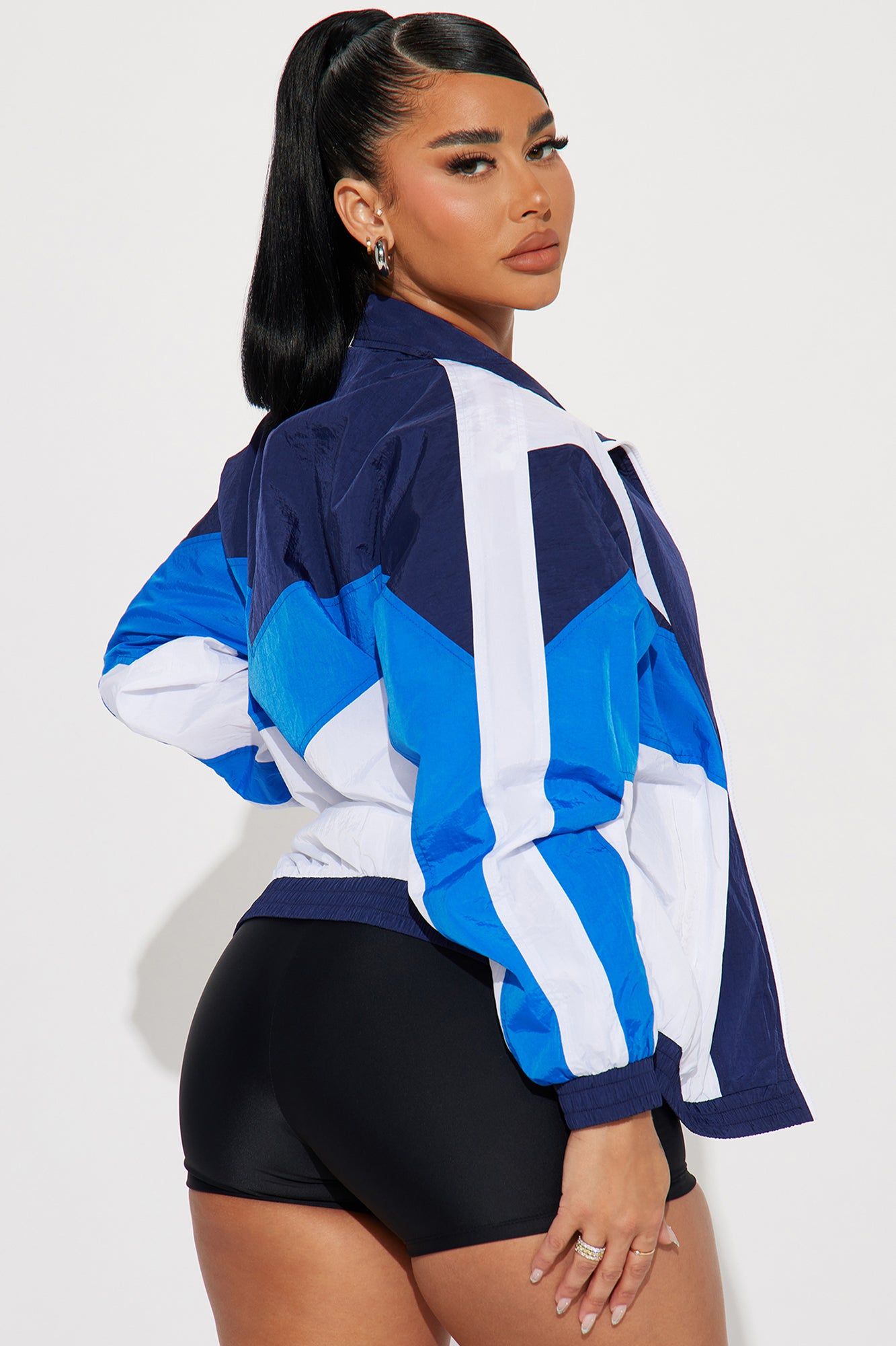 Recruitable Bomber Jacket - Royal/combo sold by Fashion Nova product image thumbnail 3