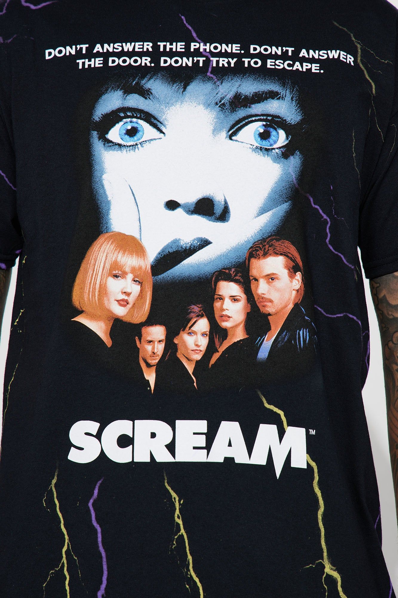 Scream Poster Cover Short Sleeve Tee - Black sold by Fashion Nova product image thumbnail 2