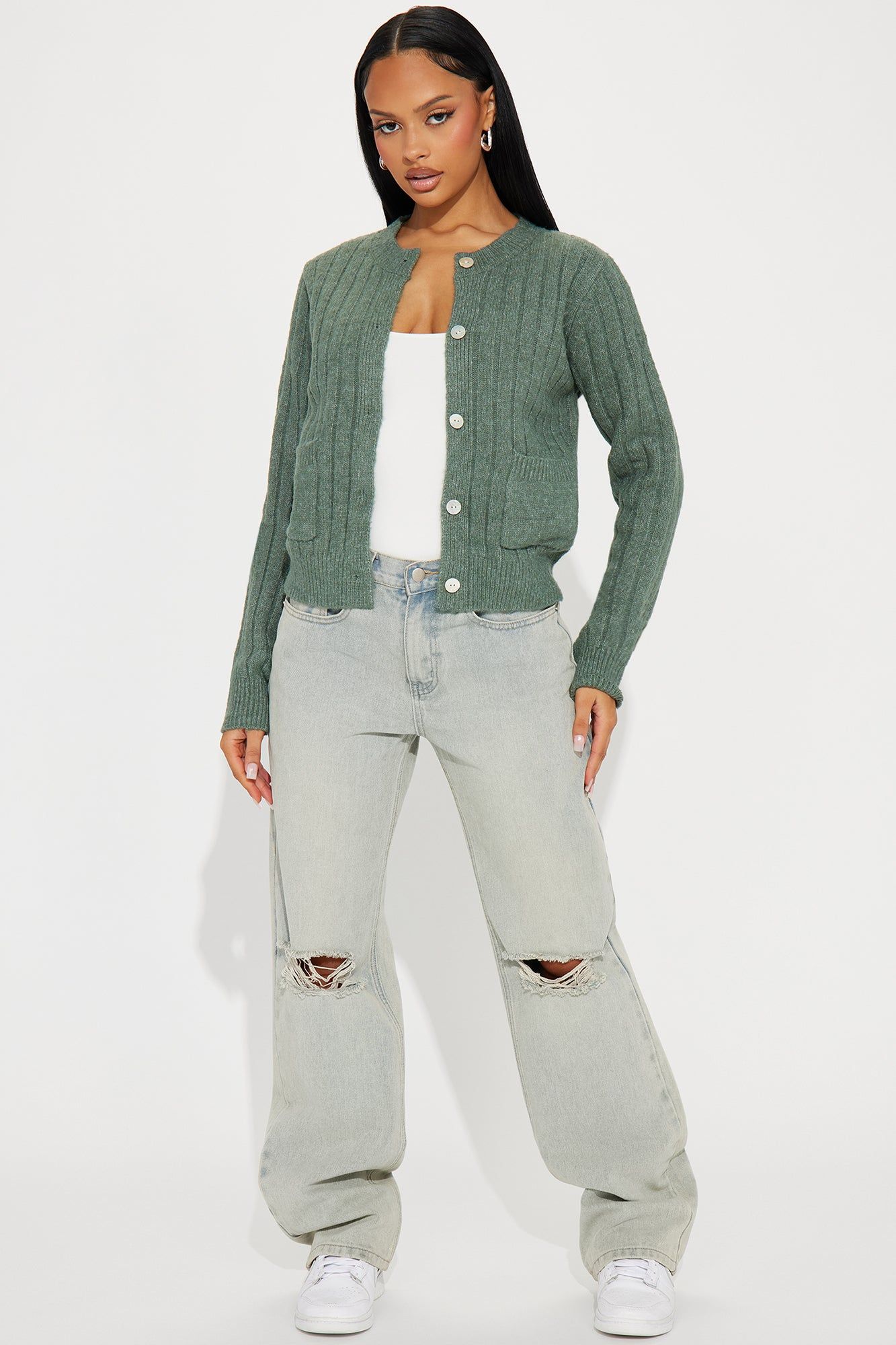 Carrie Cardigan - Green sold by Fashion Nova product image thumbnail 2