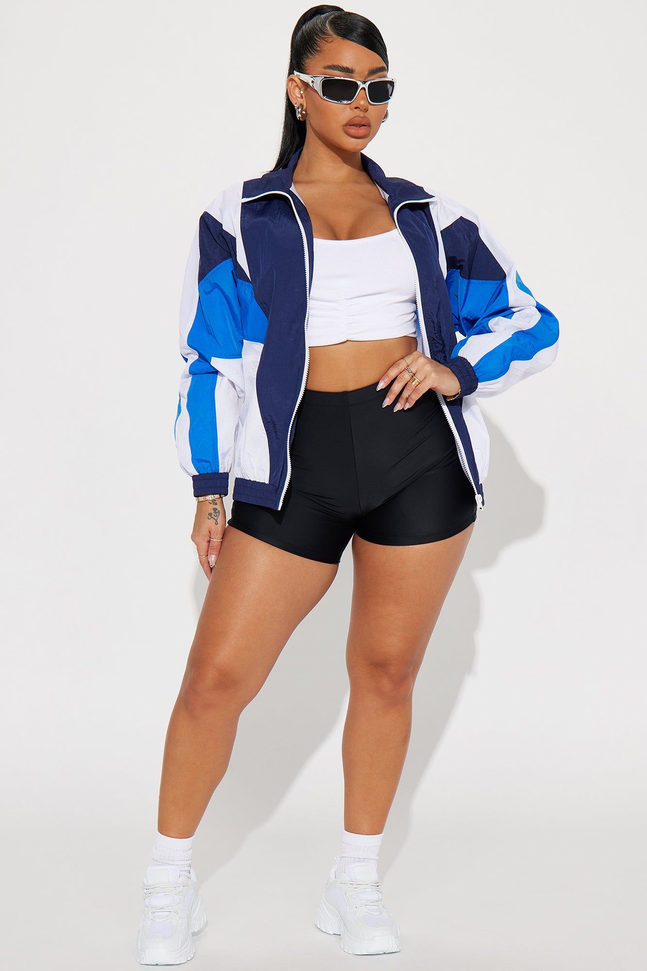 Recruitable Bomber Jacket - Royal/combo sold by Fashion Nova product image thumbnail 2