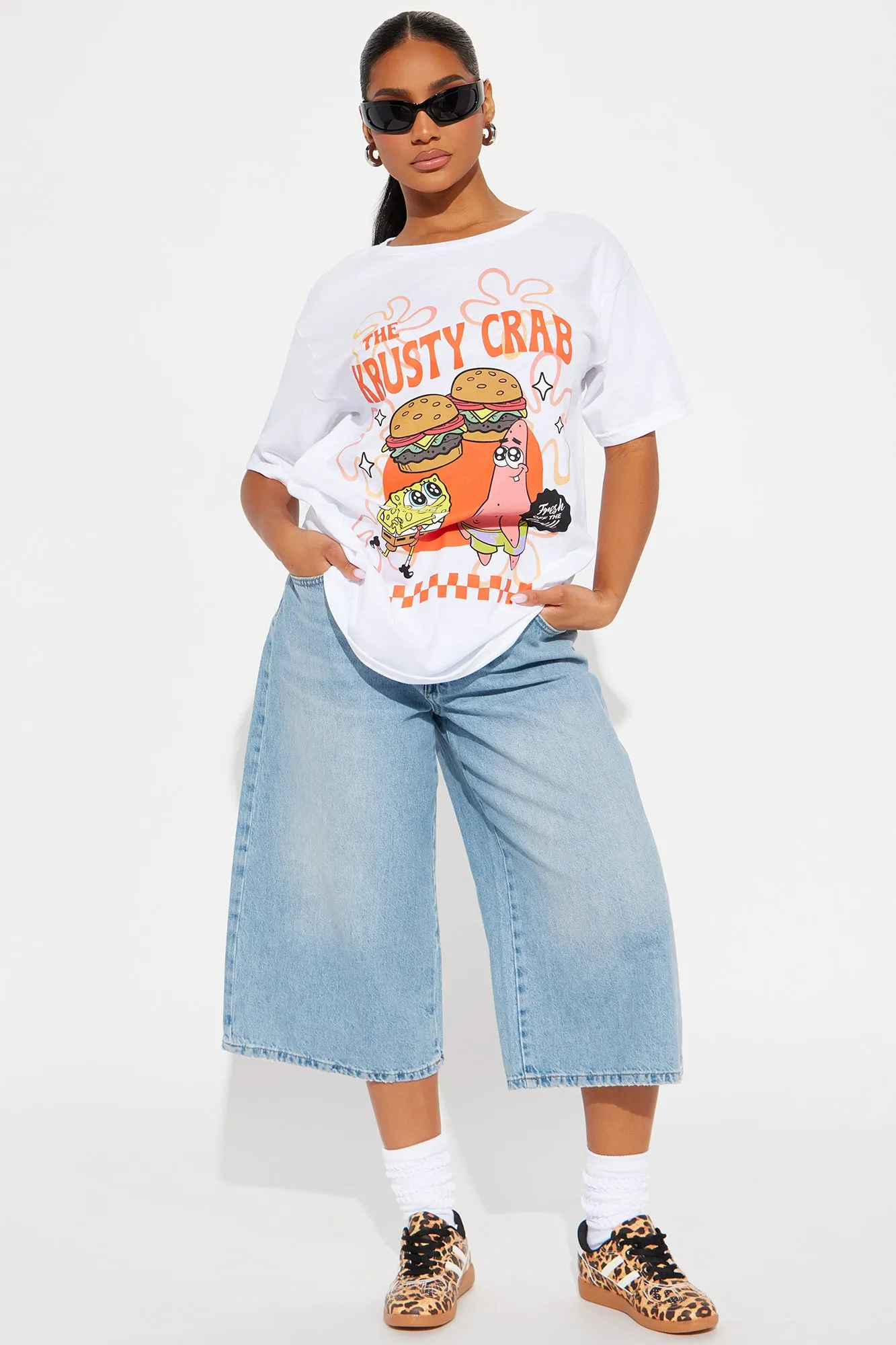 The Krusty Crab Spongebob Tee - White sold by Fashion Nova product image thumbnail 3