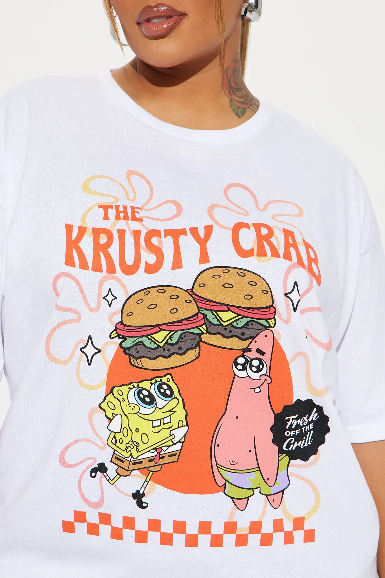 The Krusty Crab Spongebob Tee - White sold by Fashion Nova product image thumbnail 5