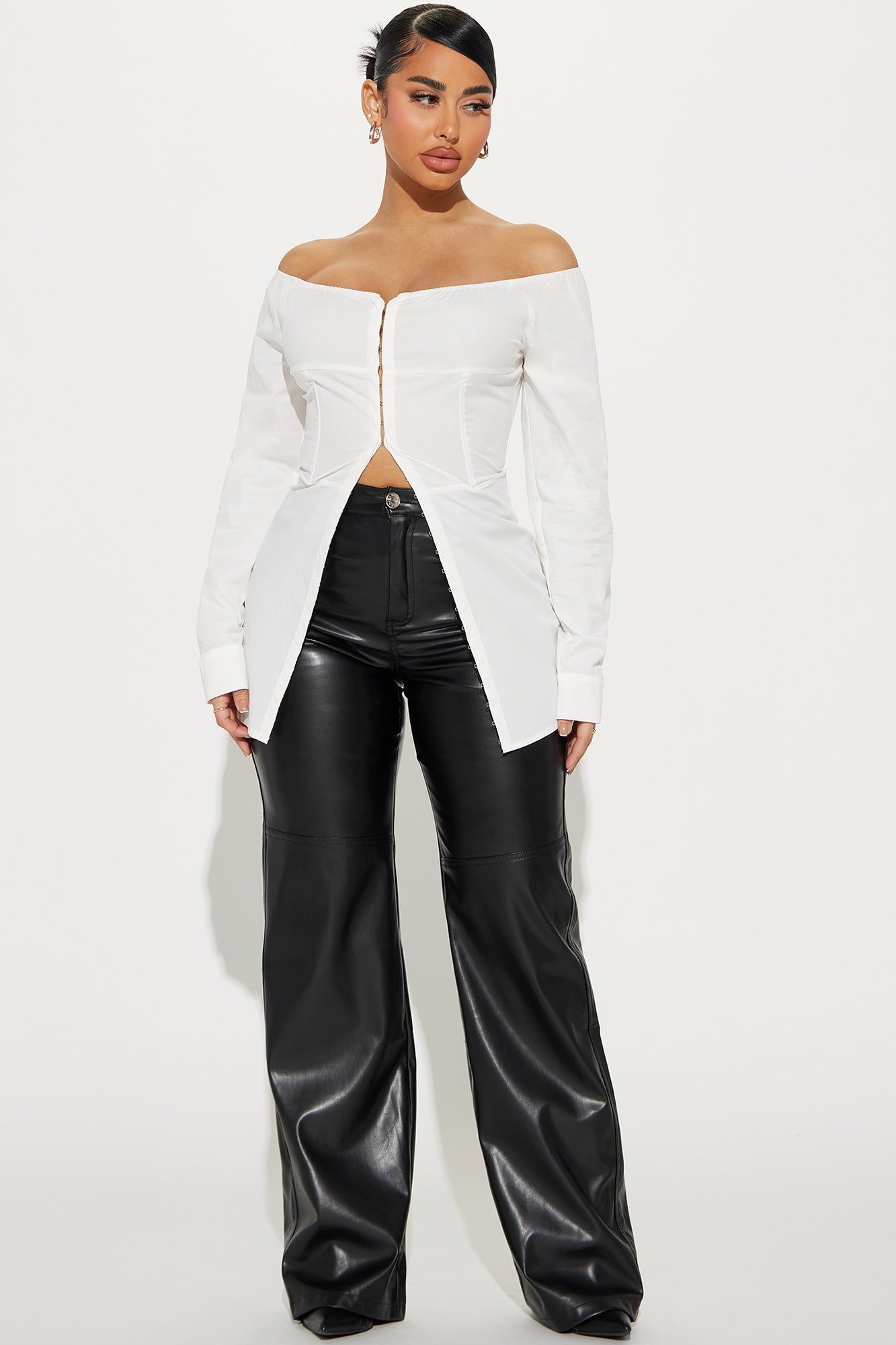 Fairy Feeling Poplin Blouse - White sold by Fashion Nova product image thumbnail 2