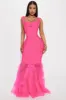 Charline Tulle Bandage Gown - Hot Pink sold by Fashion Nova