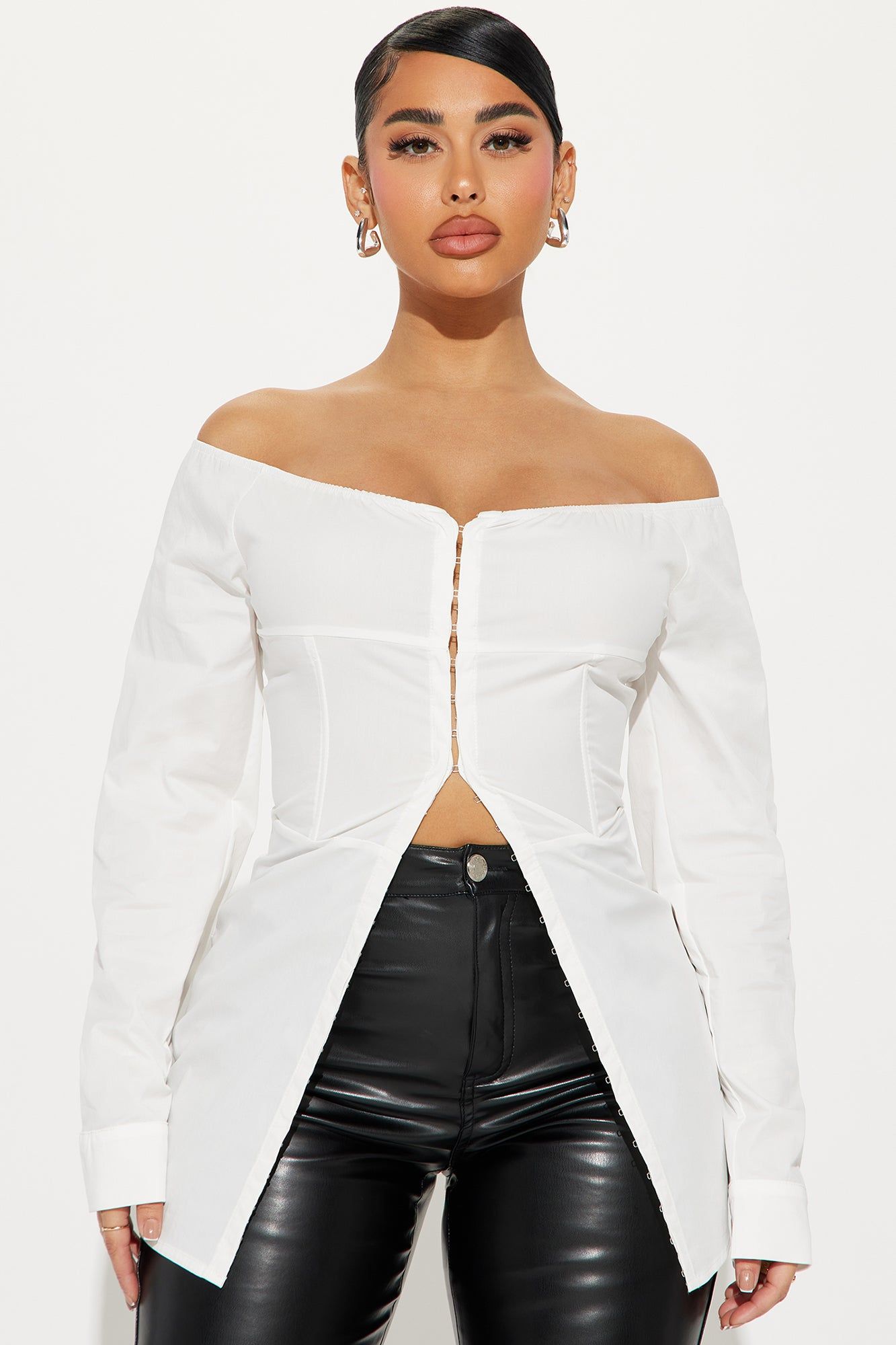 Fairy Feeling Poplin Blouse - White sold by Fashion Nova