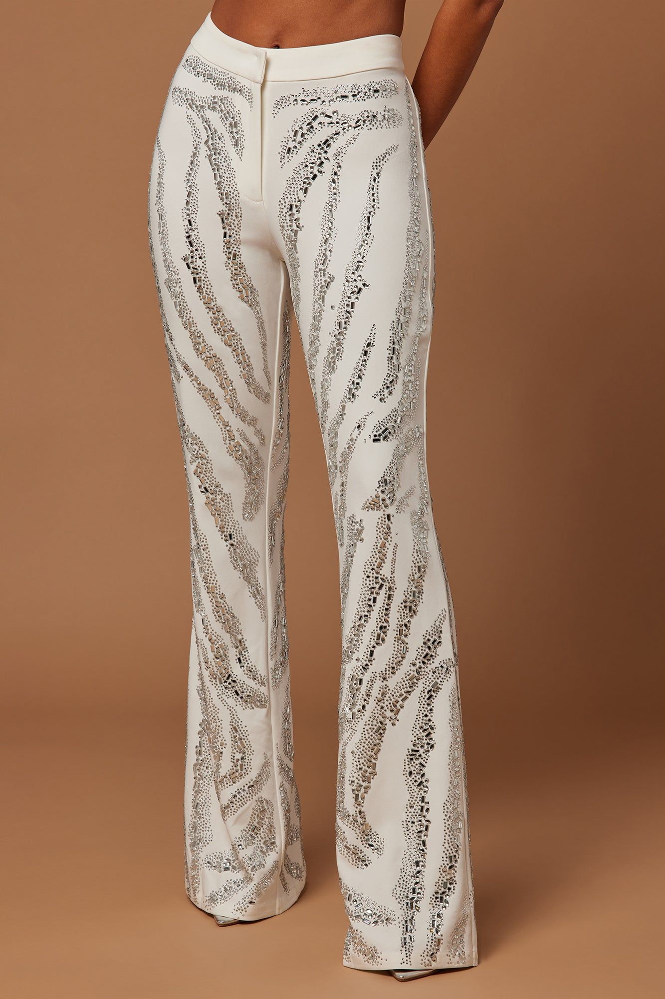 Amira Embellished Pant - Off White sold by Fashion Nova product image thumbnail 2