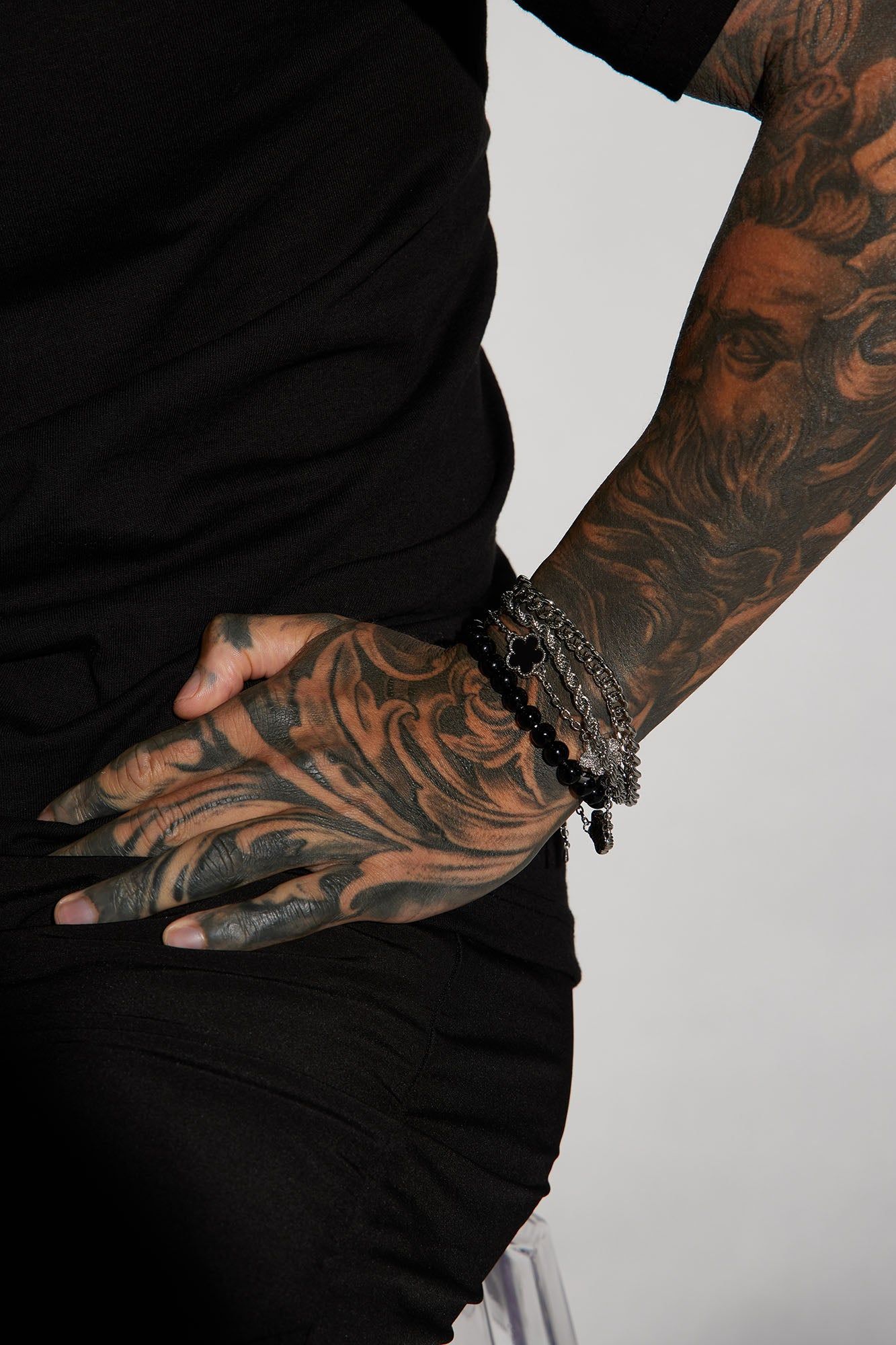 Iced Clover Bracelet Set - Silver sold by Fashion Nova product image thumbnail 2