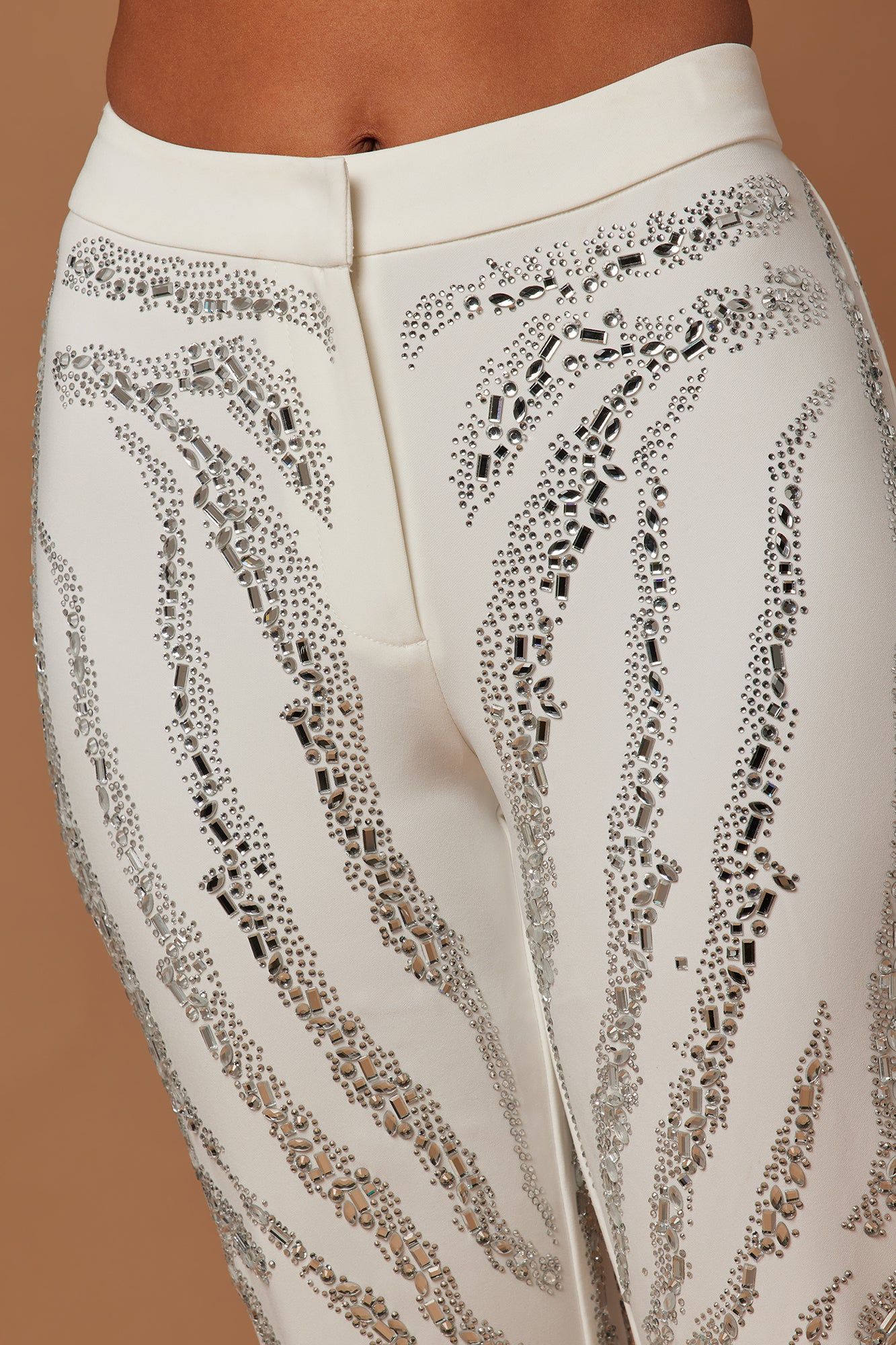 Amira Embellished Pant - Off White sold by Fashion Nova product image thumbnail 3