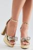 Embrace It Embellished Heels - Gold sold by Fashion Nova