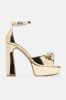 Embrace It Embellished Heels - Gold sold by Fashion Nova