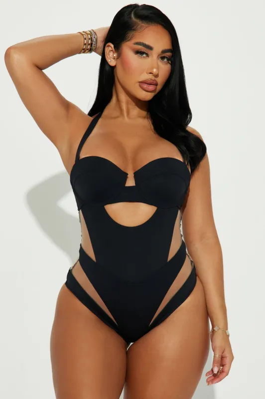 Megan Cutout 1 Piece Swimsuit - Black sold by Fashion Nova
