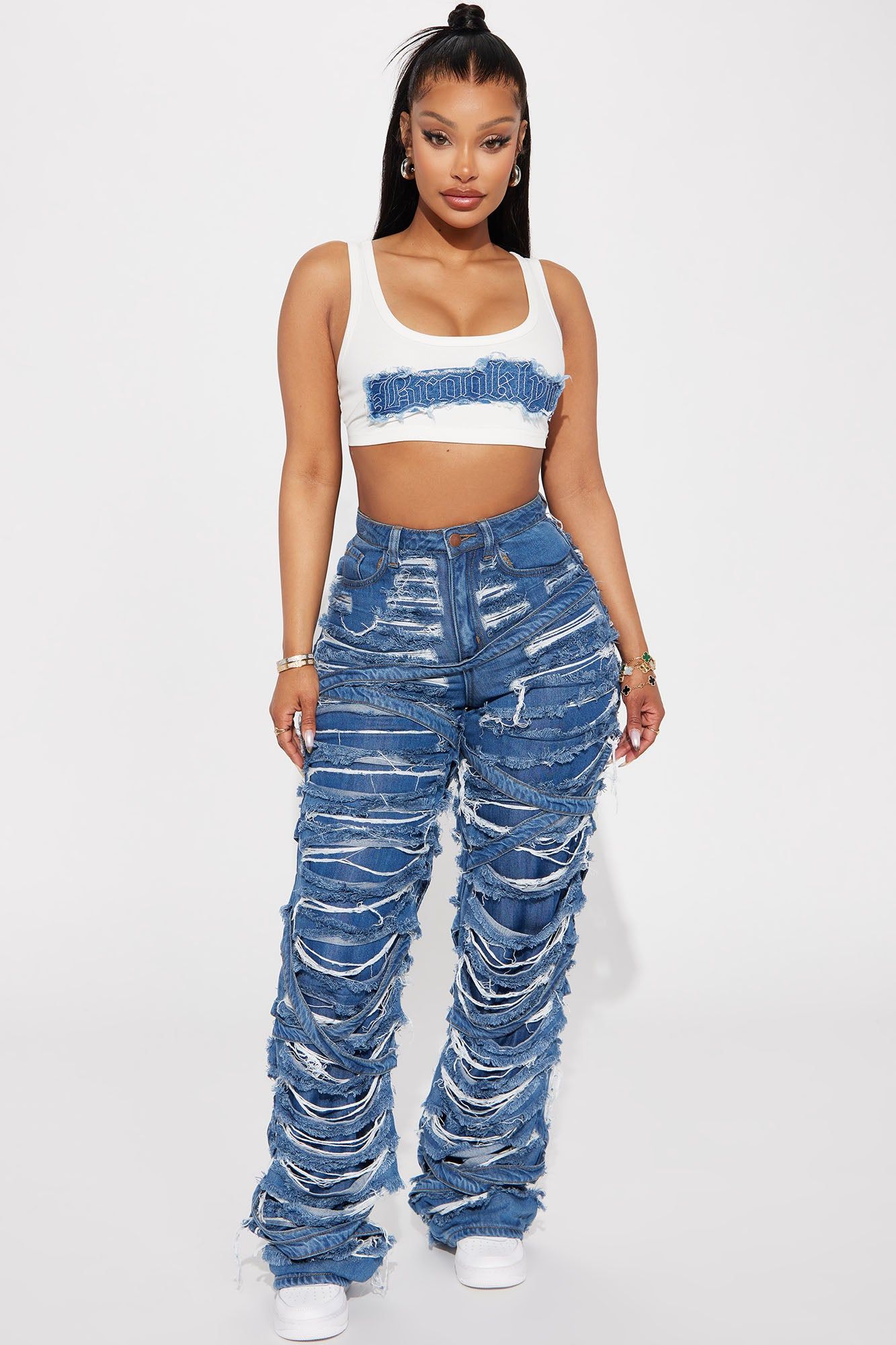 Brooklyn Super Crop Top - Ivory sold by Fashion Nova product image thumbnail 2