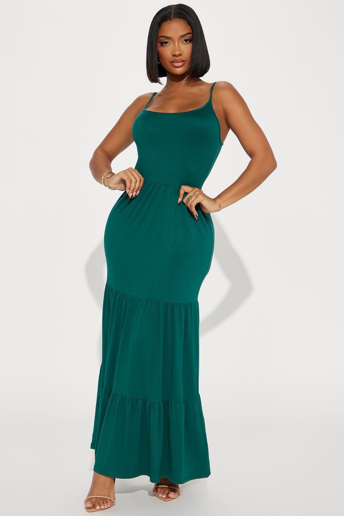 Kayla Maxi Dress - Hunter sold by Fashion Nova