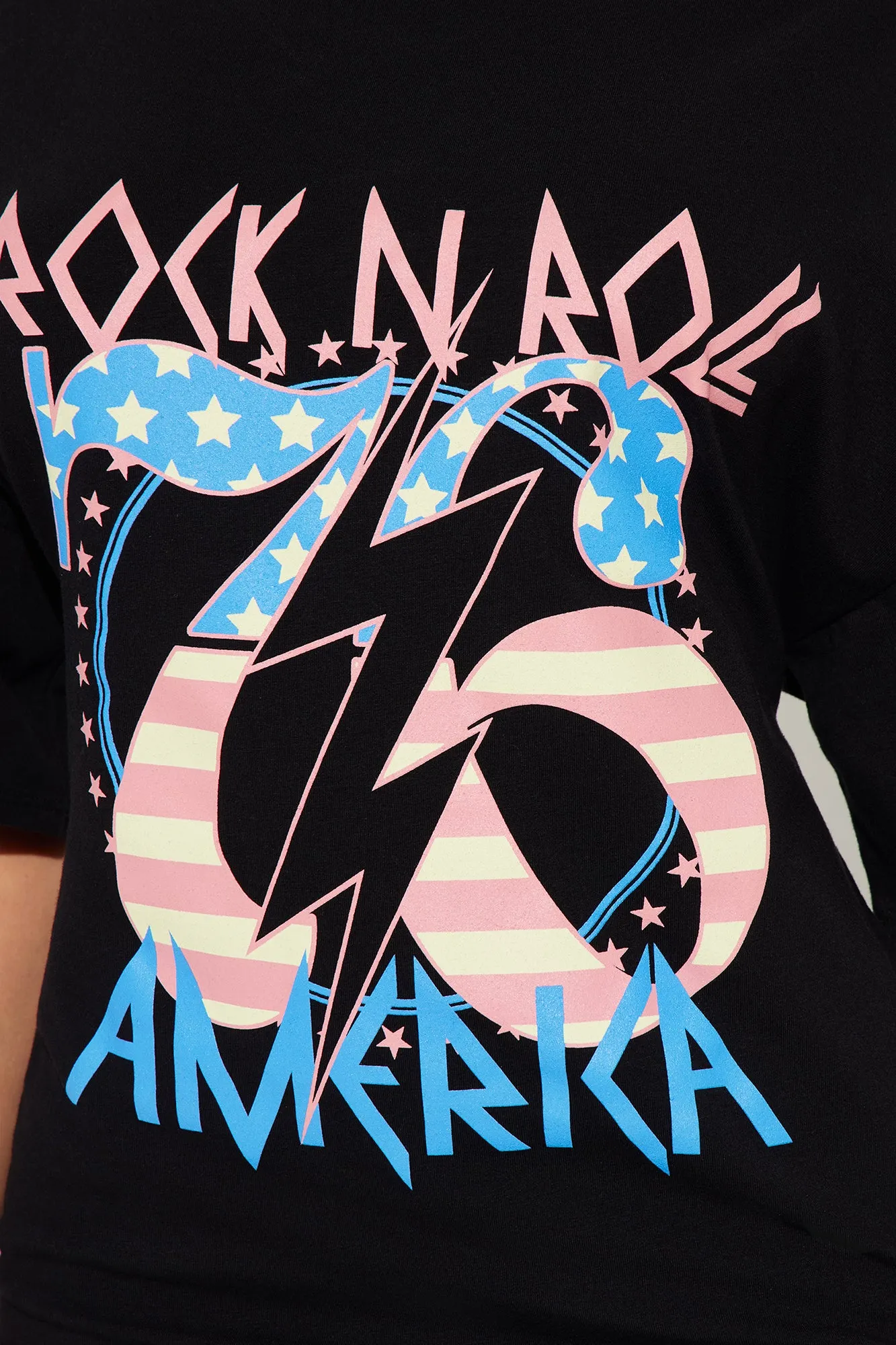 Rock 'n' Roller T-Shirt Mini Dress - Black sold by Fashion Nova product image thumbnail 3