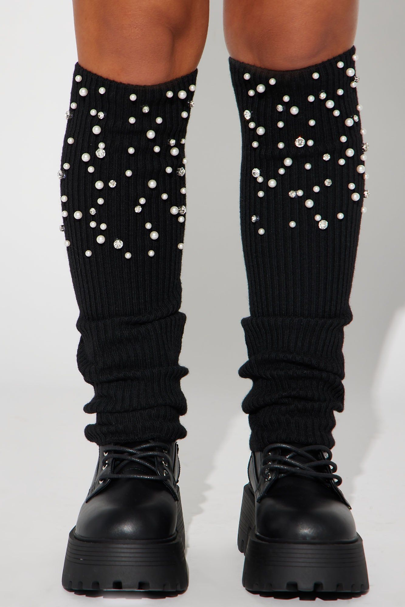 Queen Of Winter Leg Warmers - Black sold by Fashion Nova