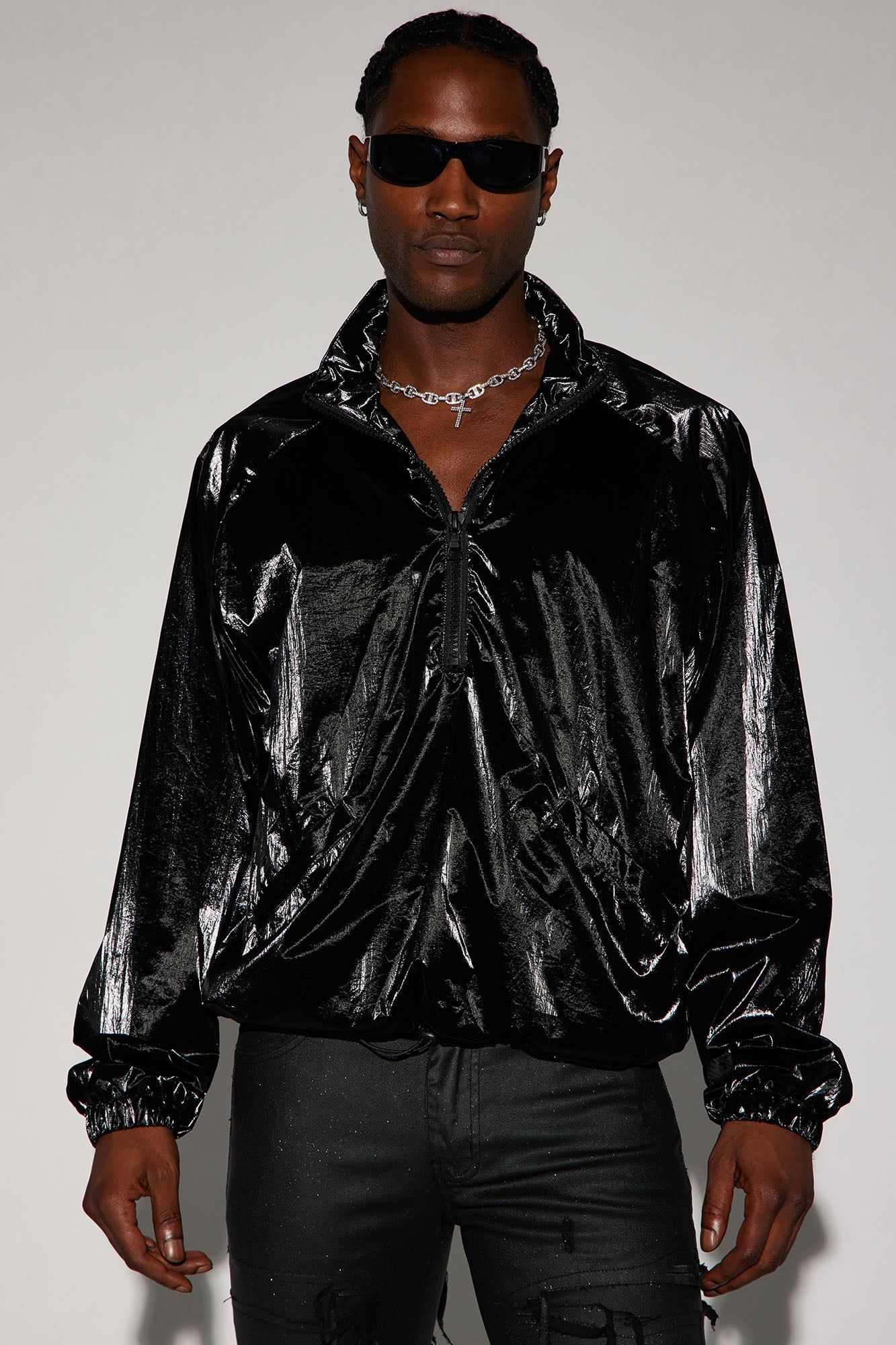 El Prado Nylon Anorak - Black sold by Fashion Nova