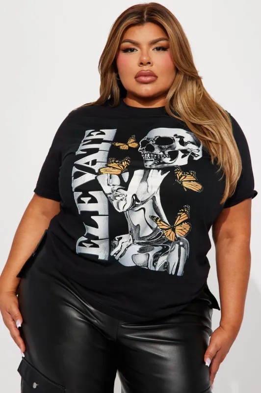 Elevated Chrome Graphic Tshirt - Black sold by Fashion Nova