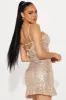 Sophia Sequin Mini Dress - Champagne sold by Fashion Nova