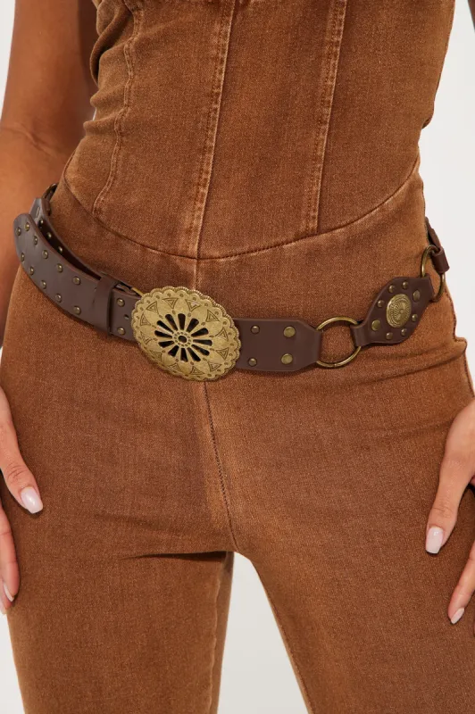 Yellowstone Ranch Belt - Brown sold by Fashion Nova