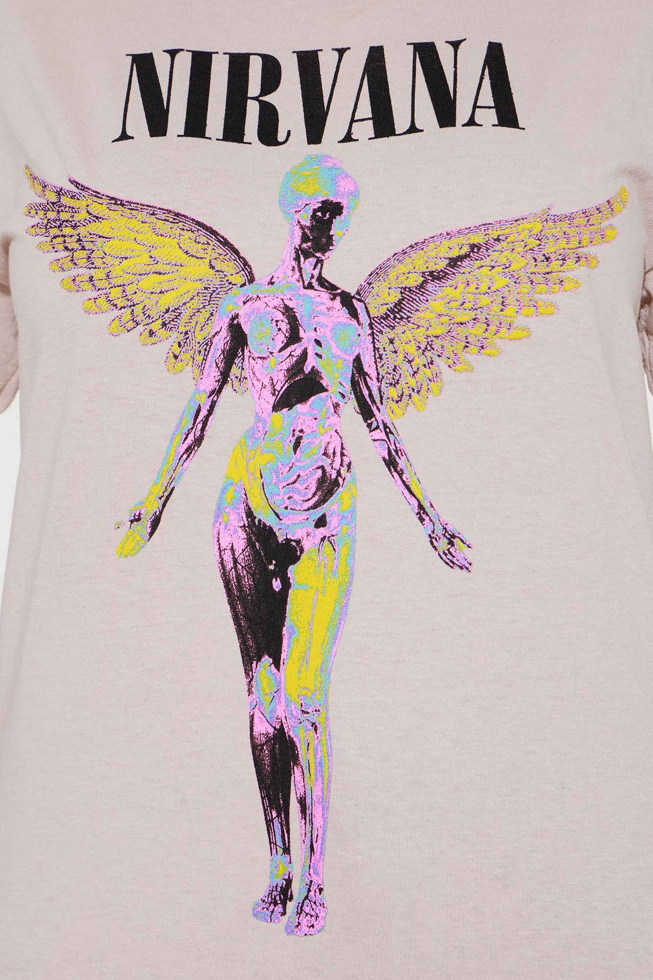 Nirvana in Utero Washed Graphic Tee - Taupe/combo sold by Fashion Nova product image thumbnail 3