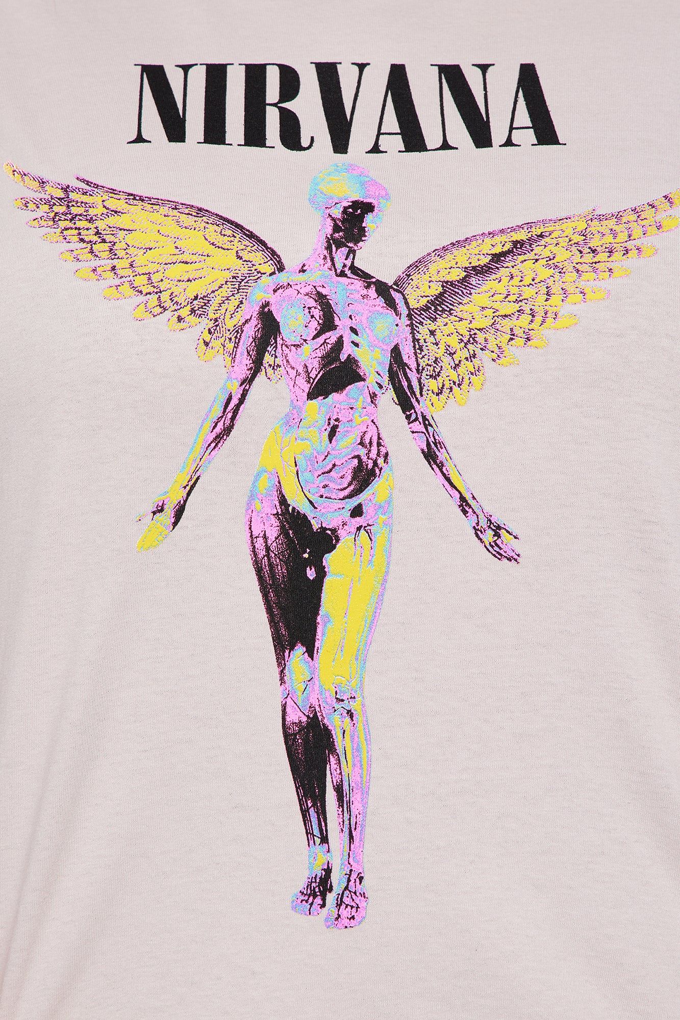 Nirvana in Utero Washed Graphic Tee - Taupe/combo sold by Fashion Nova product image thumbnail 6