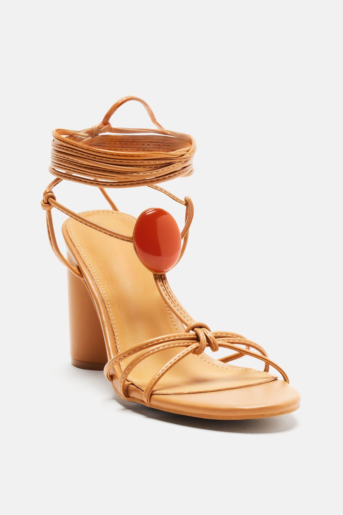 Bahama Mama Wrap Up Heels - Tan sold by Fashion Nova product image thumbnail 2