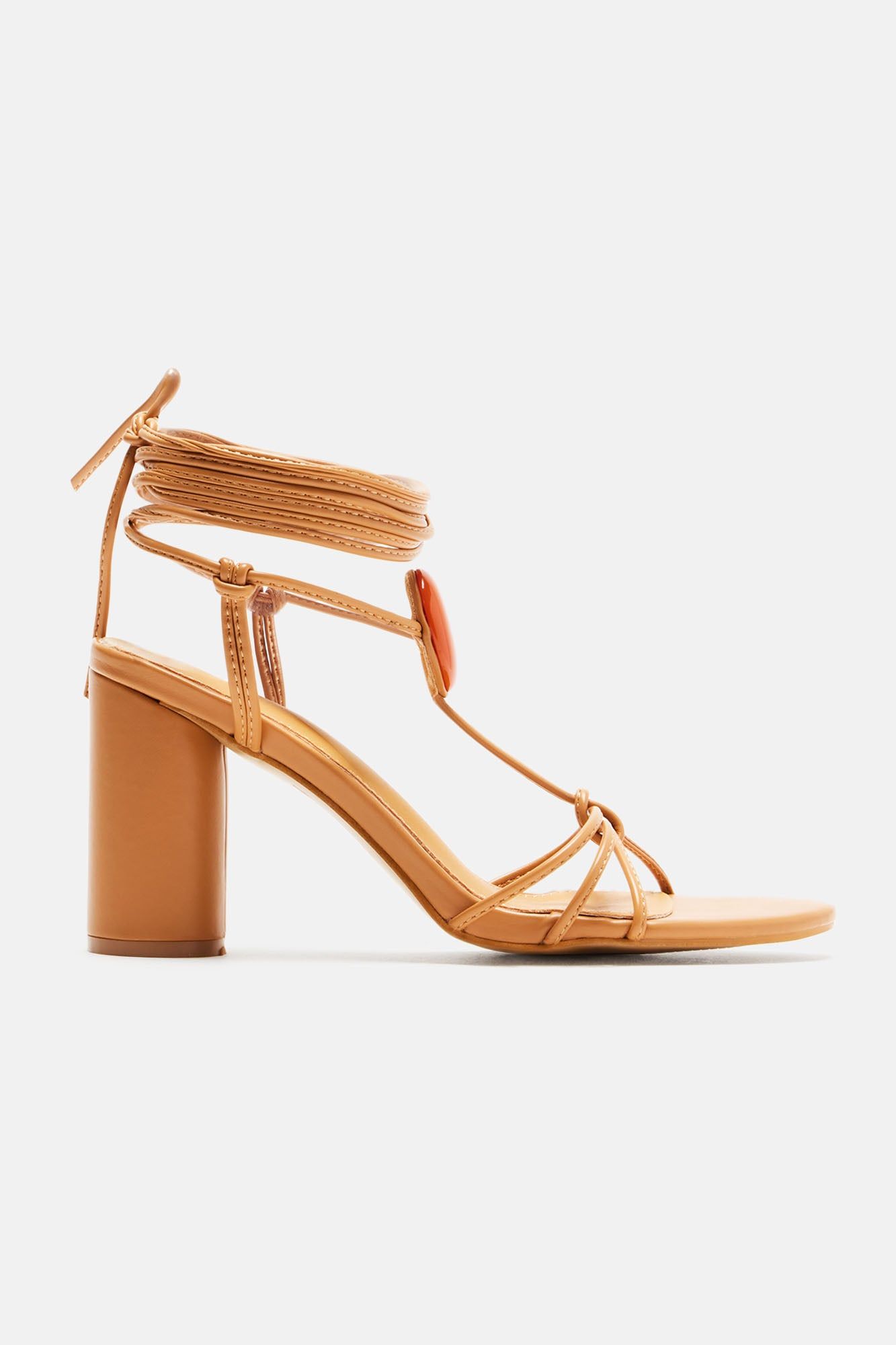 Bahama Mama Wrap Up Heels - Tan sold by Fashion Nova product image thumbnail 5