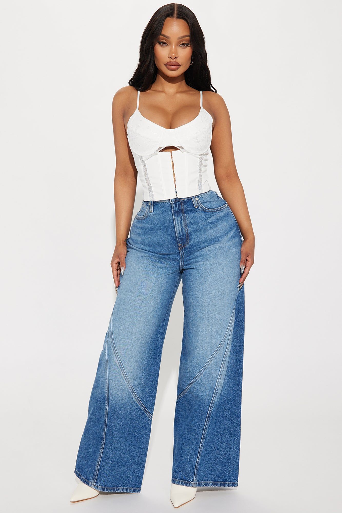 Falling For You Corset Top - White sold by Fashion Nova product image thumbnail 2