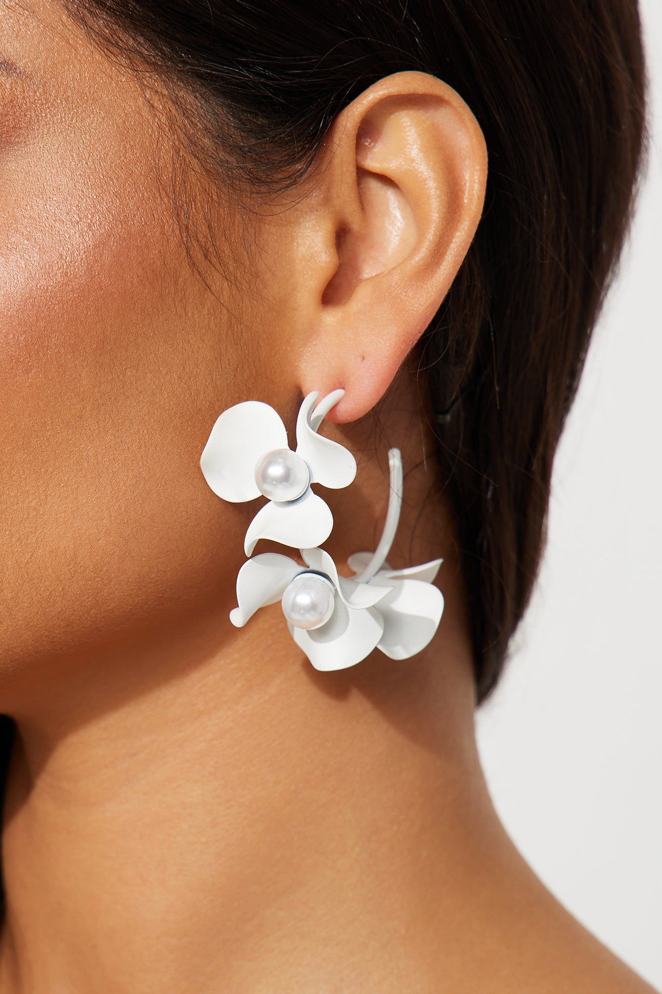 Flower Lover Earrings - White sold by Fashion Nova