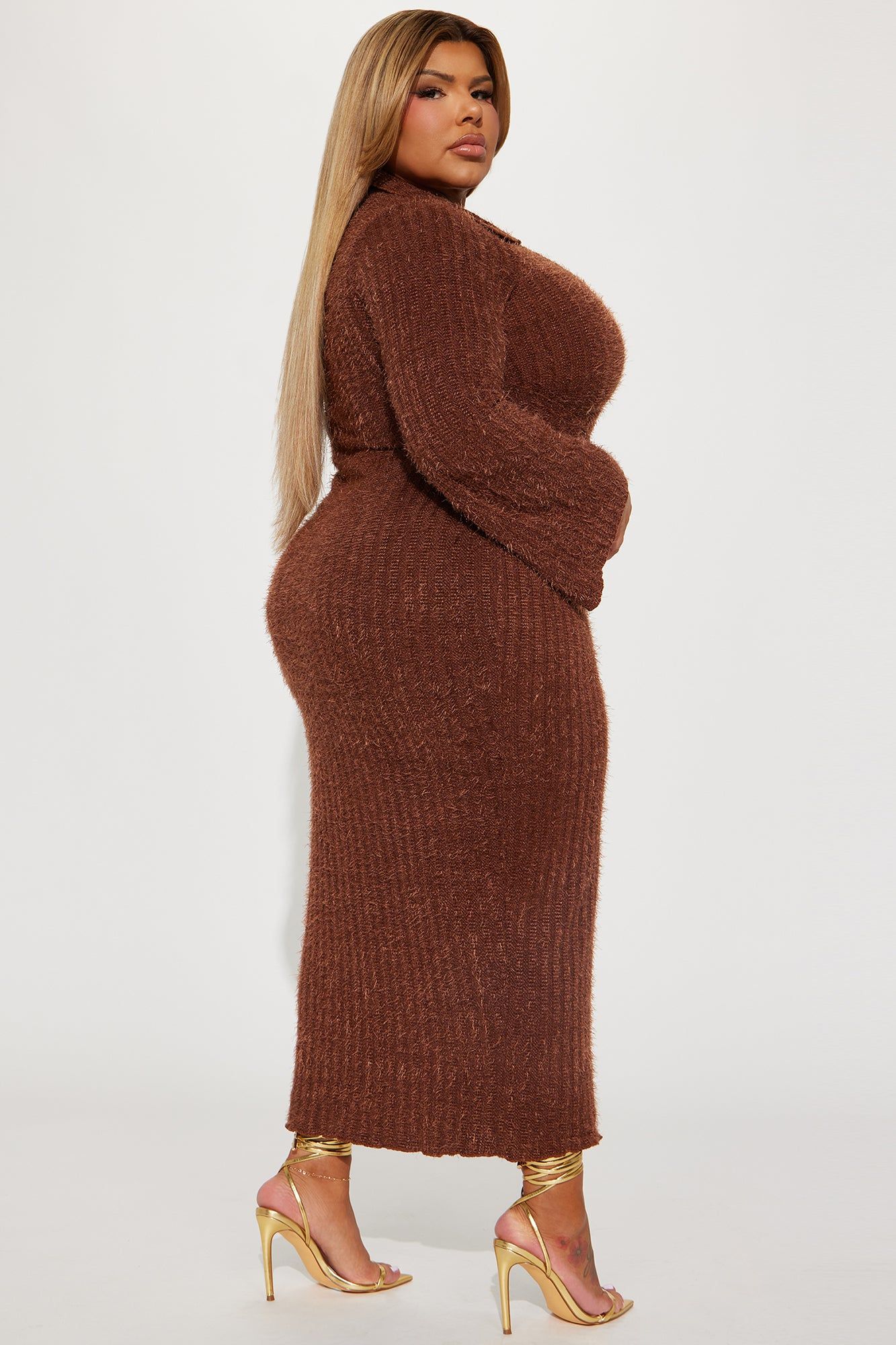 Jordyn Sweater Maxi Dress - Brown sold by Fashion Nova product image thumbnail 7