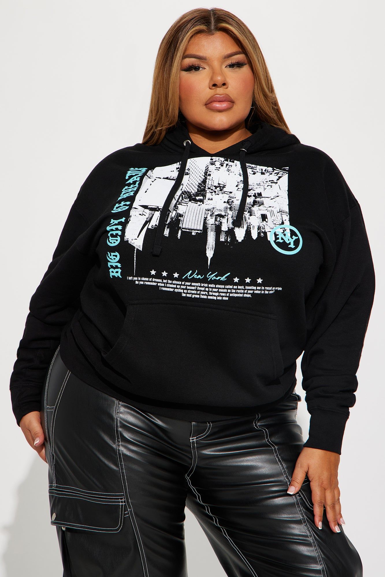 New York Blessed Love Hoodie - Black sold by Fashion Nova product image thumbnail 5