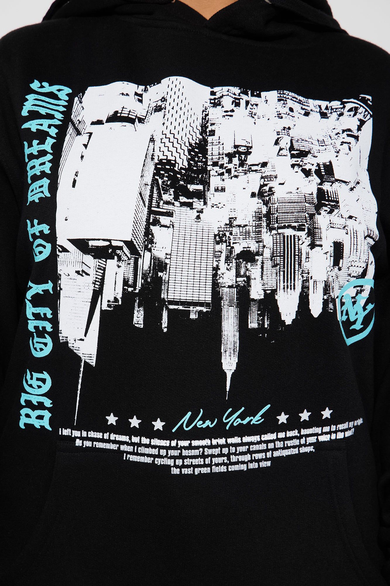 New York Blessed Love Hoodie - Black sold by Fashion Nova product image thumbnail 3