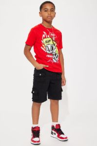 Mini Rebel Short Sleeve Tee - Red sold by Fashion Nova